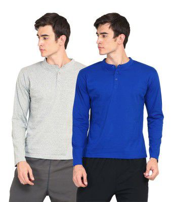 Ap'pulse Men's Long Sleeve Mandarin Collar (Pack of 2)