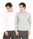 Ap'pulse Men's Long Sleeve Mandarin Collar (Pack of 2)...