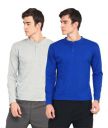 Ap'pulse Men's Long Sleeve Mandarin Collar (Pack of 2)...