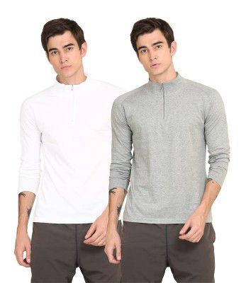 Ap'pulse Men's Solid Slim Fit T-Shirt