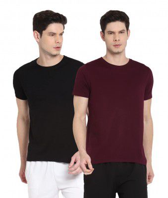 Ap'pulse Men's SS RN Sports Tshirt(Pack of 2)
