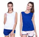 Ap'pulse Women's Sleeveless Henley(Pack of 2)...