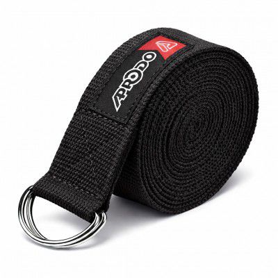 Aprodo Yoga Strap (6/8/10 Feet Size Option) 1.5" Width 100% Cotton Straps with Adjustable D-Ring Buckle