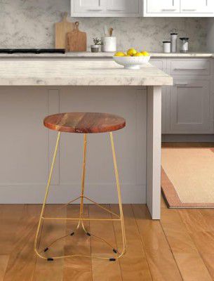 APRODZ Backless Modern Counter Height Bar Stool, 25-Inch