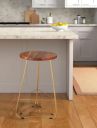APRODZ Backless Modern Counter Height Bar Stool, 25-Inch...