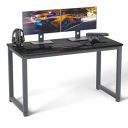 APRODZ Computer Desk 55"" Mordern Sturdy Office Desk Study Writing Desk for Home Office, Black (d-197-55-B)...