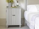 [Extra Rs.3750 OFF] APRODZ Mango Wood Faleu Two Door Bedside Storage Table for Living Room | White Finish...