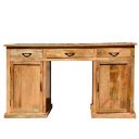 APRODZ Mango Wood Laura Study Desk Table for Home and Office | Brown Finish...