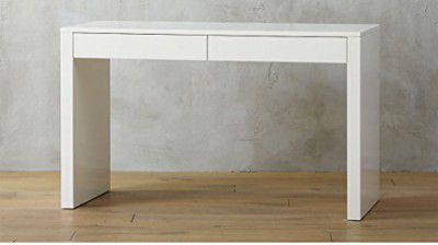 APRODZ Solid Wood Minimal Study Desk Table for Home and Office, White, 120 cm x 50 cm x 76 cm (d-28)