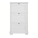 APRODZ Solid Wood Tyso Shoe Cabinet for Home Shoe Rack Organiser White Finish, Standard (sc-1)...