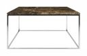 APRODZ Stainless Steel Perlite Square Granite Top Coffee Table for Living Room | Center Table for Home | Brown Granite...