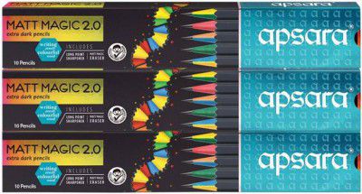 APSARA Matt Magic Pencils Pencil  (Set of 3, Multicolor)