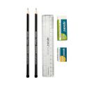 Apsara Platinum Kit, Includes 2 Platinum Pencils, 1 Long Point Sharpener, 1 Non-dust Jumbo Eraser & 1 Deluxe 15cm Scale, Scholastic Set for Students, Highly Portable, for Gifting Apck of 20...