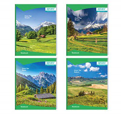 Apsara Small size Softbound Notebook 19x15.5 Pages 172 Med. Sq (pack of 12)