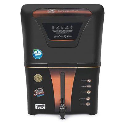 AQUA D PURE Zinc RO Water Purifier with Bio Copper and Alkaline Fiter Technology Purification, UV, UF and TDS Controller | 12Liter | Fully Automatic Function and Best For Home and Office