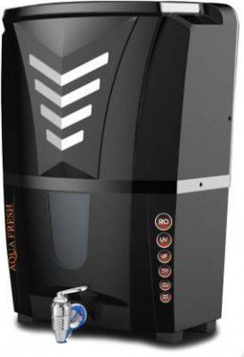Aqua Fresh SIRON BLACK RO+UV+UF+MINERAL+TDS AUTOMATIC ELECTRICAL BOREWELL WATER PURIFIER 12 L RO + UV + Copper Water Purifier 
