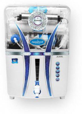 Aqua Fresh TPT diemond 12Ltrs + copper filter 12 L RO + UV + UF + Copper + TDS Control Water Purifier 