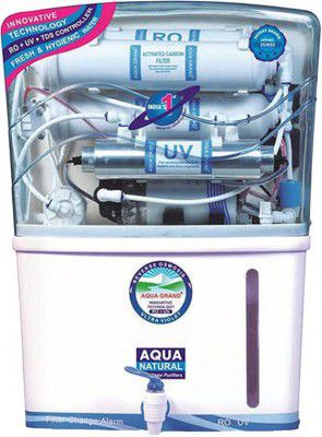 AQUA Grand RO Water Purifier 12 L RO + UV + UF + TDS + Mineral Water Purifier (White)