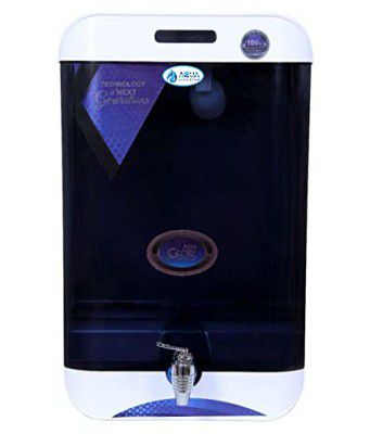 AQUA JIVA STAR Glory Water Purifier Advanced Technology with Ro + UV + Uf + and + Tds + Active Copper Filter Made in India (Black)