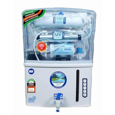 Aqua RO Water Purifier RO+UV+TDS Advance Technology Electric Water Purifier With Metallic Sheet, 12 Litre Storage, 2200 TDS