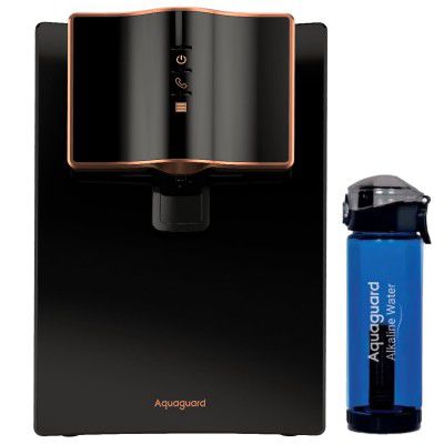 Aquaguard Marvel NXT Active Copper RO+UV+UF + 1 Free Alkaline Bottle | 10-Stage RO Water Purifier