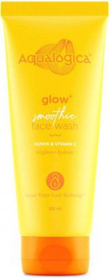 Aqualogica Glow+ Smoothie for Deep Cleansing & Skin Brightening with Vitamin C & Papaya Face Wash (100 ml)