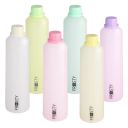 AQUAQLEAN Frosty Plastic Food Grade Fridge Water Bottle Set (6 Pieces, 500ml, Neon multicolor)...