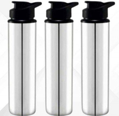 Aquasleri Sipper Bottles, Steel Water Bottle, Water Bottle, For Kids, Gym, School, Office 1500 ml Sipper  (Pack of 3, Silver, Steel)