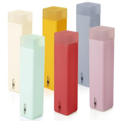 AQUAWARE Plastic Food Grade Fridge Square Water Bottle Gift Set (6 pieces, 1L) | 950 milliliter
