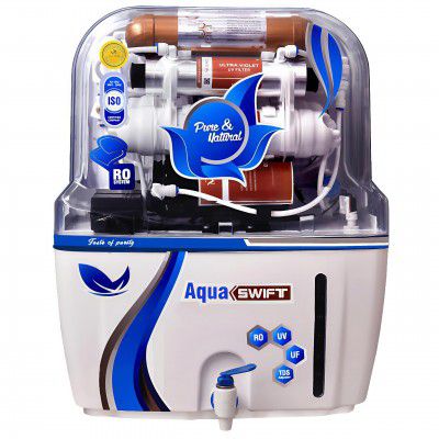 AquaX pure Ro water Purifier (RO+LED UV+UF+COPPER+ZINC) |10-Stages Purification |(AQUA X PURE SWIFT)