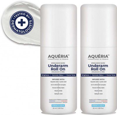 aqueria Multi Active Underarm Roll On | (100 ml, Pack of 2)