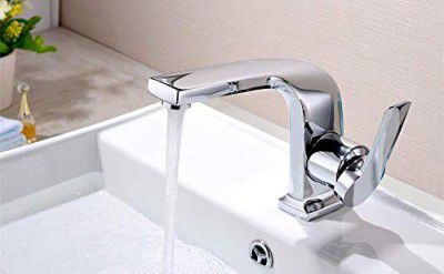 Aquieen Hot & Cold Wash Basin Mixer Tap (Nexa) - Copper, Chrome