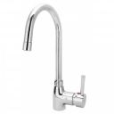 Aquieen SS 304 Table Mounted Kitchen Sink Mixer with Connecting Hoses (Chrome)...