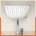 Aquila by Bathla - Zoya Ultra-Slim Rectangular Shower Head | Large - 200mm x 200mm...