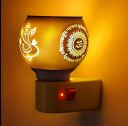 ARABEX Glass Kapoor Dani, Electric Camphor Diffuser Ganesh Ji Om Electic Camphor Burne | Pack 1...
