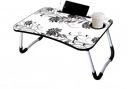 Arabic Foldable Wooden Laptop Bed Tray Table, Multifunction Lap Tablet Desk with Cup Holder...