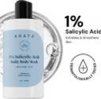 ARATA 1% Salicylic Acid Daily Body Wash | Reduces Bacne and strawberry skin  (300 ml)