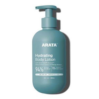Arata Ceramide Body Lotion for Winter Dry Skin | Exfoliates Dead Skin | Non-Greasy Formula with Long-Lasting Hydration (200ml)