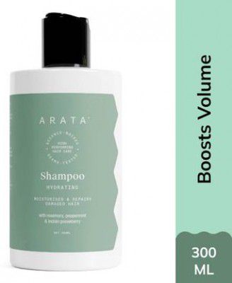 ARATA Hydrating Shampoo for Dry Hair | With Amla, Ginger and Rosemary Oil  (300 ml)