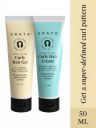 ARATA Set Of 2 Curl Care Pro Styling Curl Enhancing Hair Gel & Cream - 50ml Each...