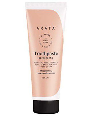 Arata Zero Chemicals Natural Refreshing Toothpaste ,50 Ml