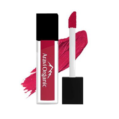 Aravi Organic Red Out Liquid Lipstick (1.5ml) | Long Lasting Matte Liquid Lipstick | Waterproof & Ultra Smooth
