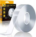 Arawaza double sided tape, Adhesive Silicone Tape, Heavy Duty, Heat Resistant, Multi-Functional, Removable, Washable, Reusable Anti-Slip Tape (2 mm, 3 Meter)...