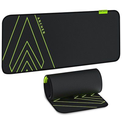 Archer Tech Lab Premium Gaming Mouse Pad Extended Desk Mat (Quiver 300XL, 80x30CM Black)
