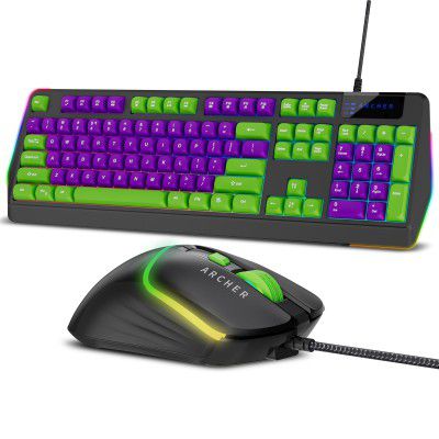 Archer Tech Lab Wired Gaming Keyboard and Mouse Combo (G200)