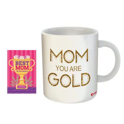 archies 350 ml Coffee Mug with Card Gift Set for Mother | MDC-CM23-161