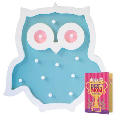 Archies Sign Board Art Wall Hanging, (Wisdom Owl, Wooden)