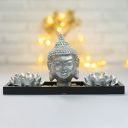 ARCHIES Buddha Idol Statue for Home Decor, Decoration Gift, Gifting Items Multicolor | Living Room, Laughing Buddha Monk Set - ARK-131...