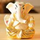 ARCHIES Ganesha Idol Decoration Items for Home Decor | Diwali Gifts/Ganesh Chaturthi/Car Dash Board/Laxmi Ganesh Murti/Ganpati Statue Showpiece - ARK22...