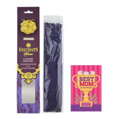 Archies Mother Day Scented Aromatherapy Incense Sticks/Agarbatti, Fragranced Ambient Atmosphere Gift for Mother Day Giftting with Card AD7